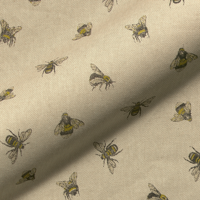 Dekostoff Halbpanama Bienen