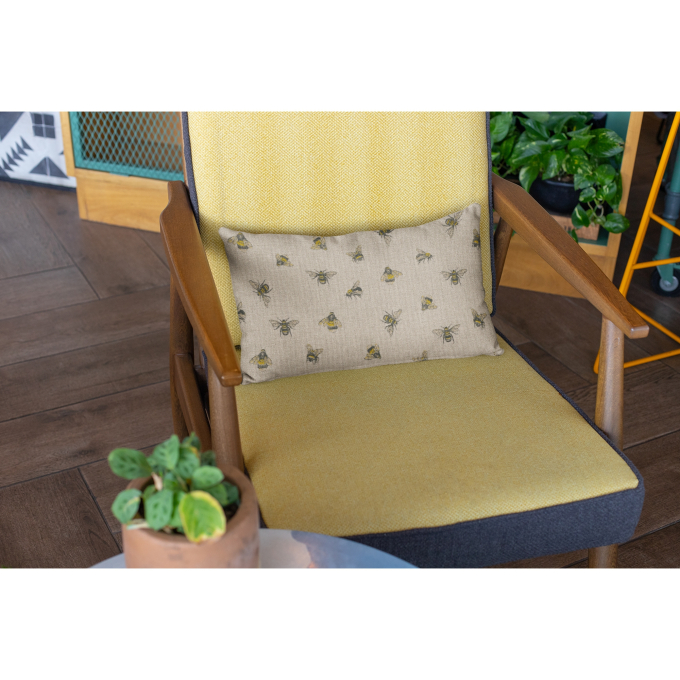 Dekostoff Halbpanama Bienen