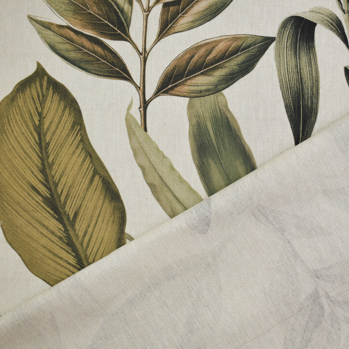 Dekostoff Halbpanama Botanic Leaf