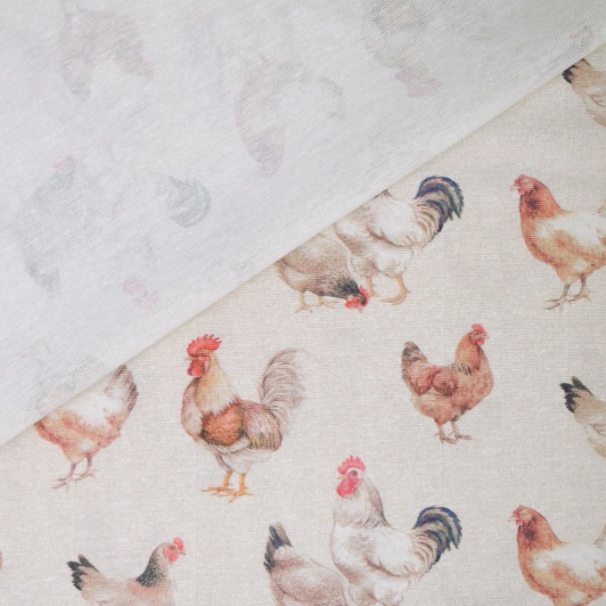 Dekostoff Halbpanama Chicken, beige