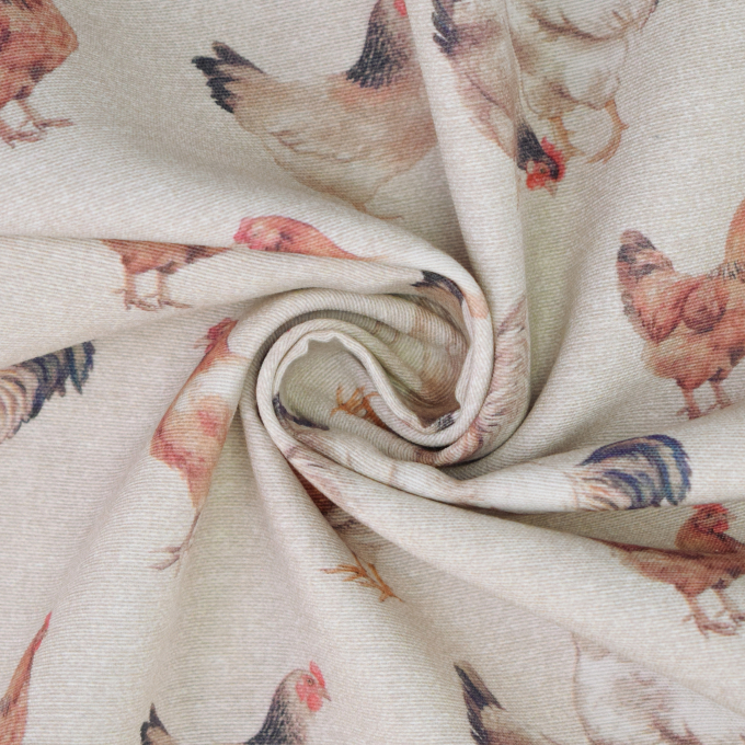 Dekostoff Halbpanama Chicken, beige
