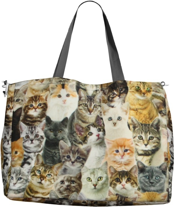 Dekostoff Halbpanama Cute Cats, Digitaldruck