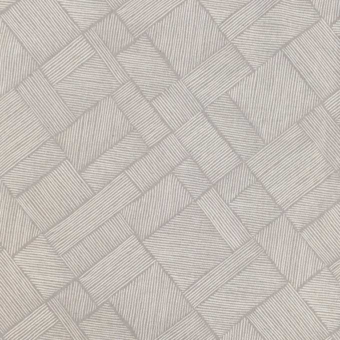 Tissu déco semi panama à rayures Diagonal Line Patchwork, gris