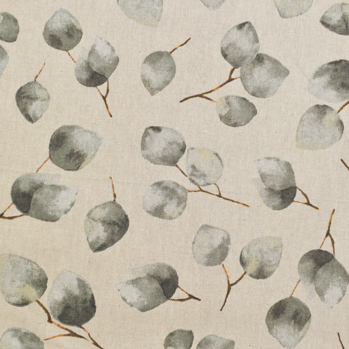 Tissu déco semi panama Eucalyptus, naturel