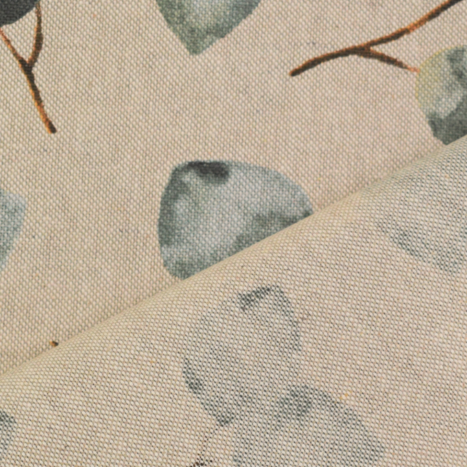 Tissu déco semi panama Eucalyptus, naturel
