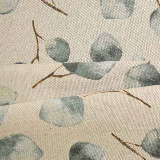 Tissu déco semi panama Eucalyptus, naturel