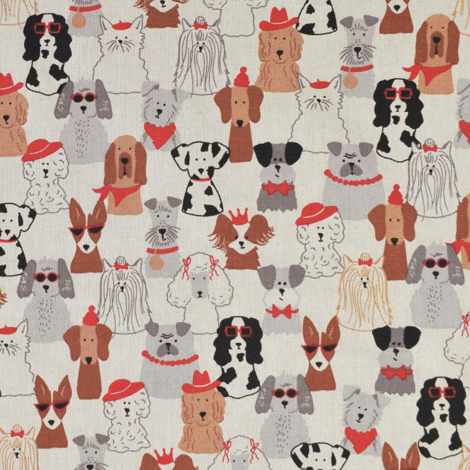 Dekostoff Halbpanama Hunde