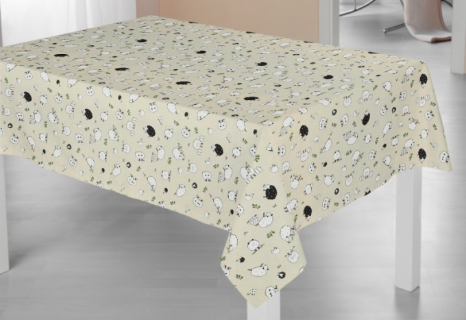 Decoration fabric half panama sheep, natural