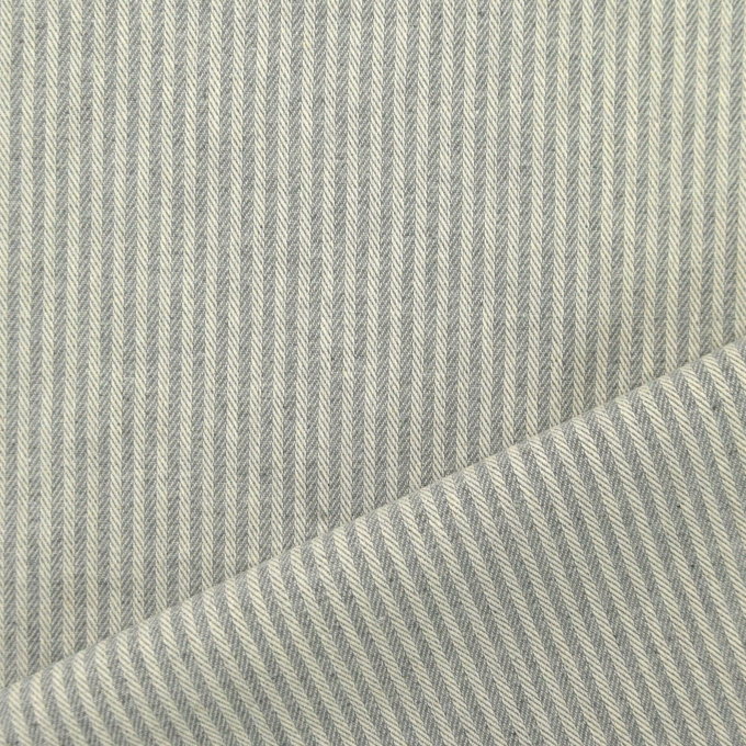 Decoratiestof Jacquard doubleface dobby stripes, grijs