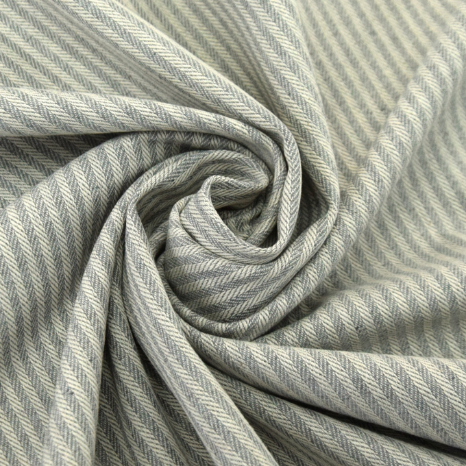Decoratiestof Jacquard doubleface dobby stripes, grijs