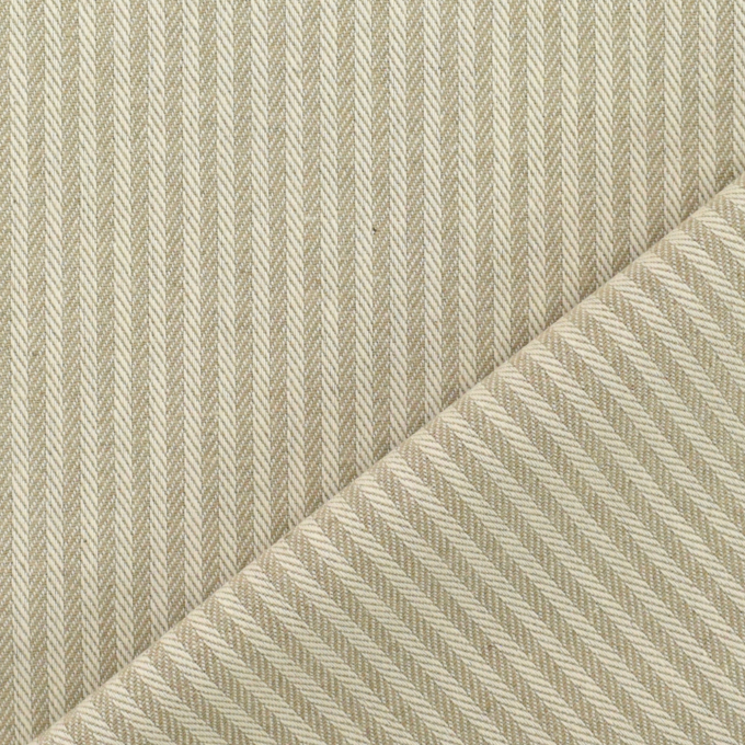 Decoratiestof Jacquard doubleface dobby stripes, zandkleurig