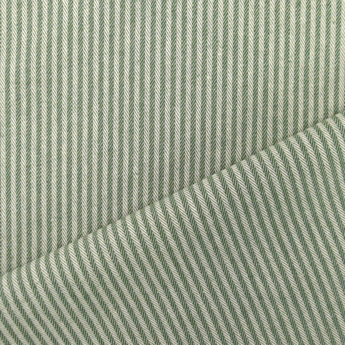 Decoratiestof Jacquard doubleface dobby stripes, dennengroen