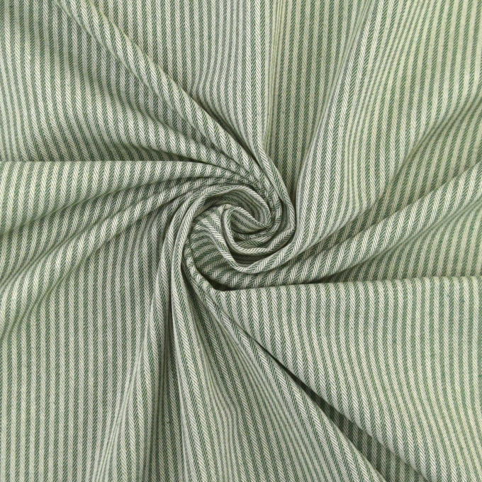 Decoratiestof Jacquard doubleface dobby stripes, dennengroen