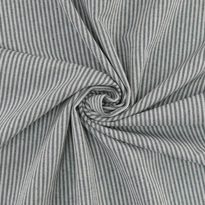 Decoratiestof Jacquard doubleface dobby stripes, marineblauw