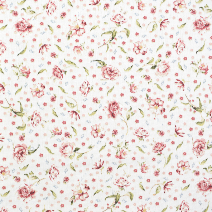 Decoratiestof Ottoman Blossom Rain, gebroken wit