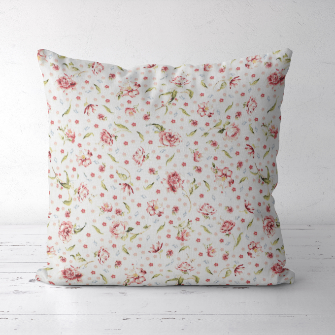 Decoratiestof Ottoman Blossom Rain, gebroken wit