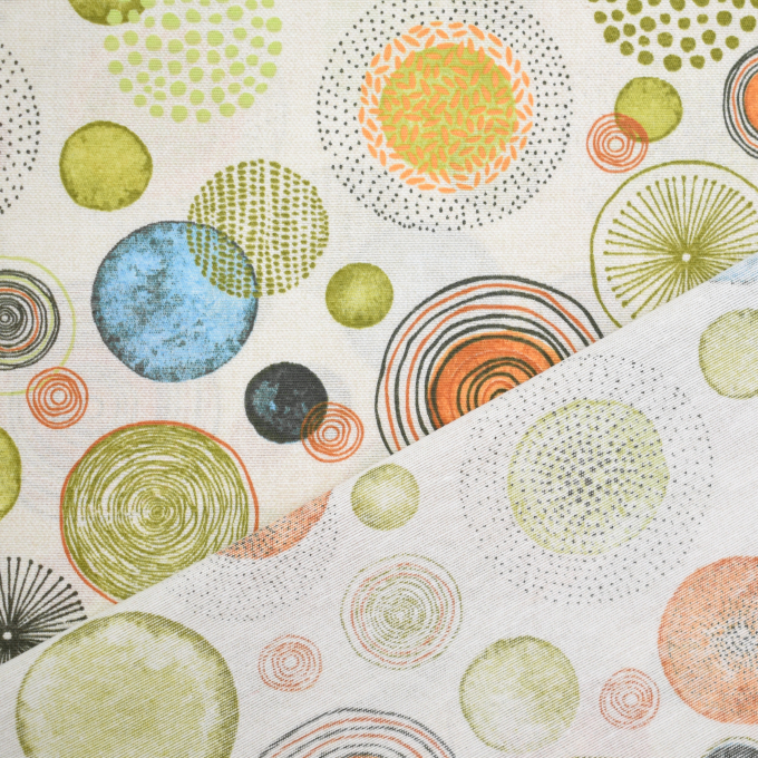 Decoratiestof Ottoman Circle Style, groen