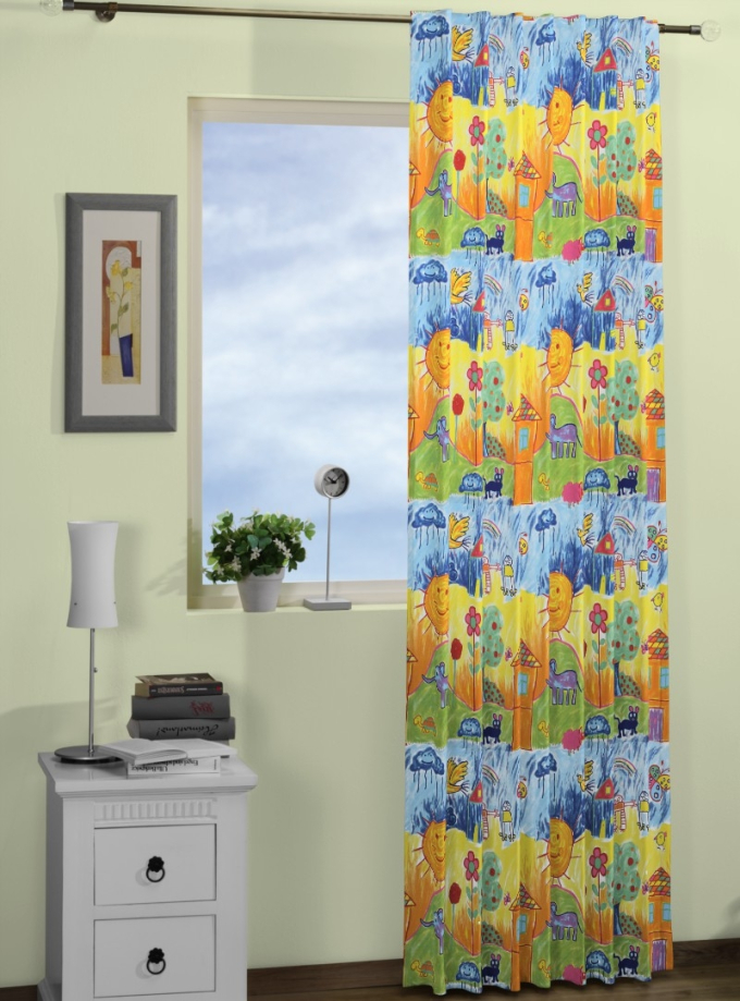 Dekostoff Ottoman Colorful Days, multicolor