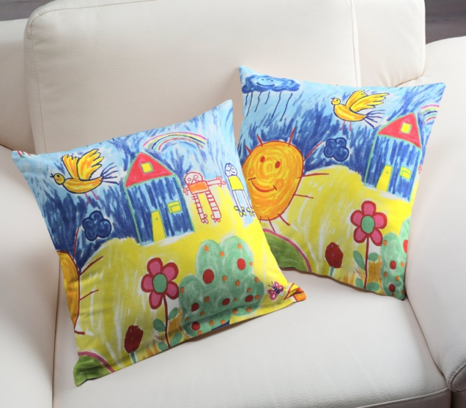 Dekostoff Ottoman Colorful Days, multicolor