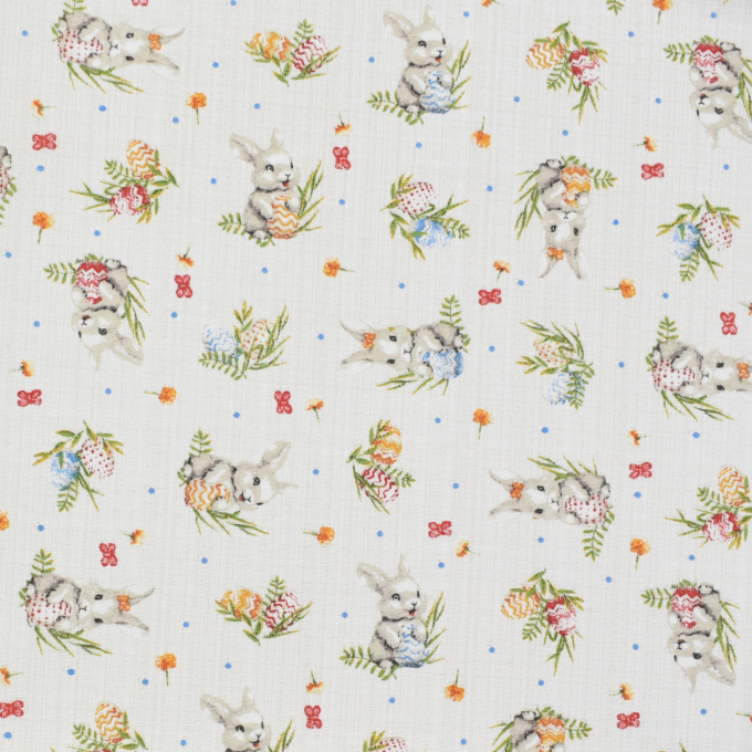 Decoratiestof Ottoman Little Bunny, beige