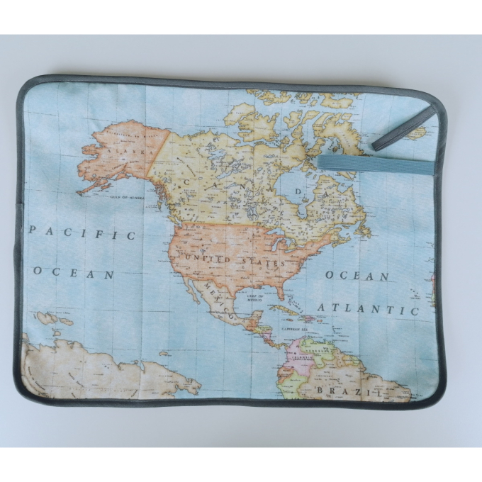 Decoration fabric Ottoman Map of the World