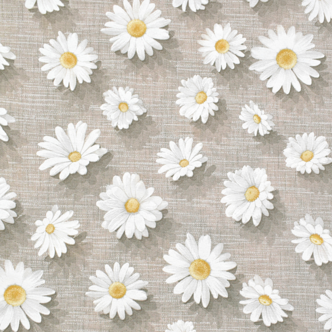 Decoratiestof Ottoman Margriet, lichtbruin