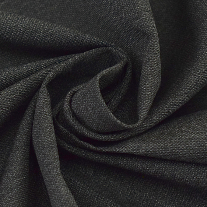 Tissu déco ottoman, gris foncé chiné