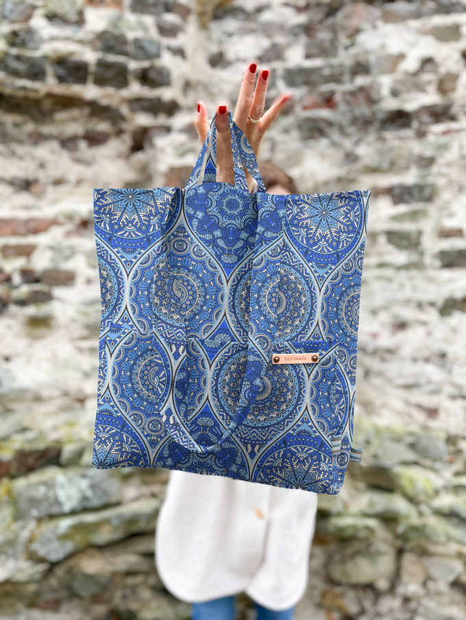 Decoratiestof Ottoman Oriental Design, blauw