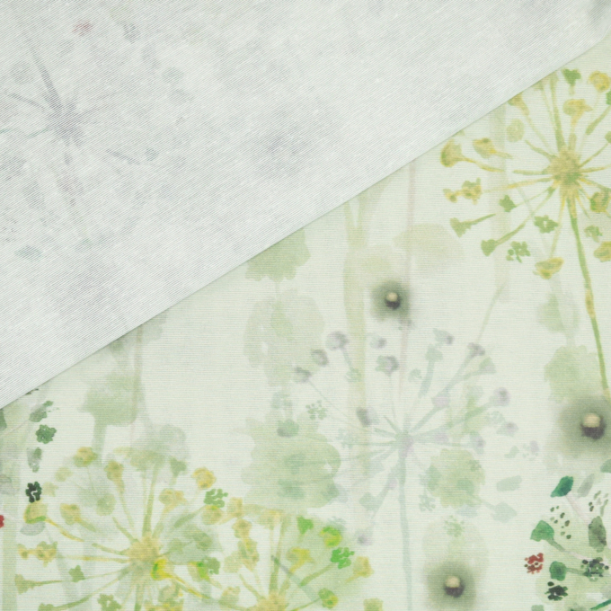 Decoratiestof Ottoman paardenbloemen, groen