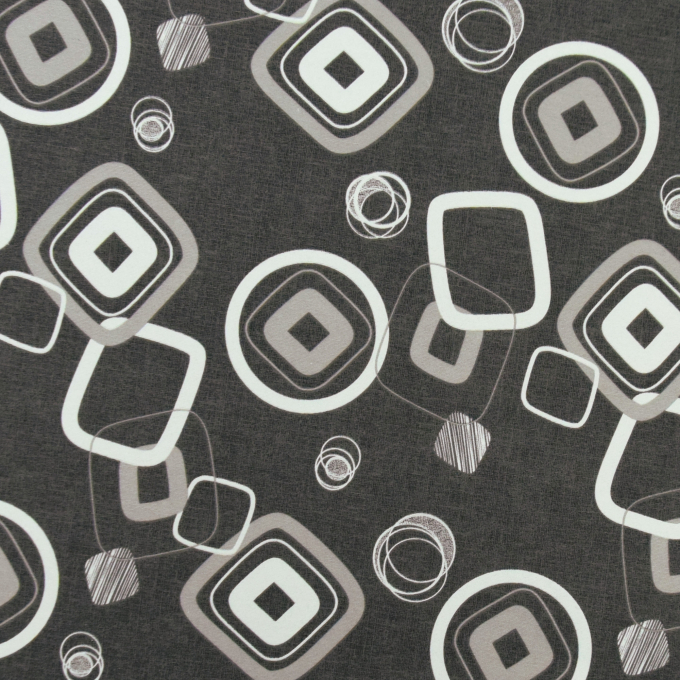 Tissu déco ottoman losanges rhombus, gris foncé