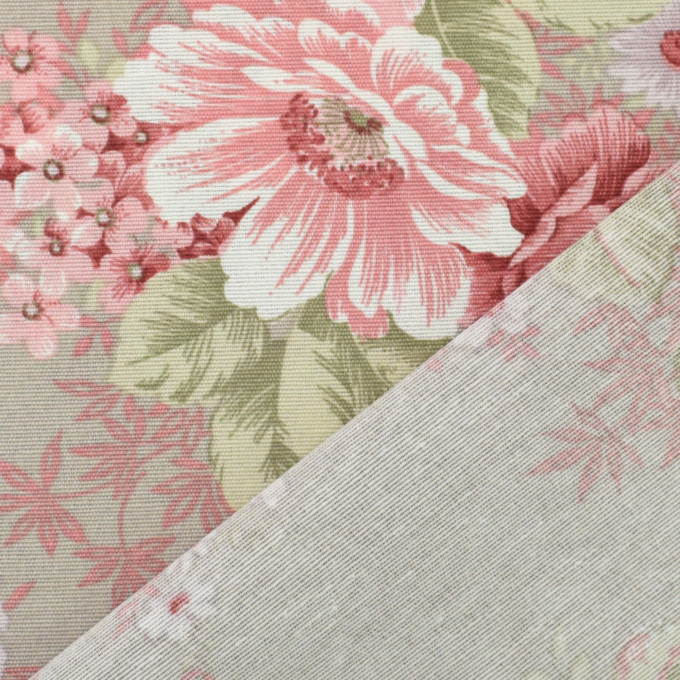 Decoratiestof Ottoman vintage roses, beige