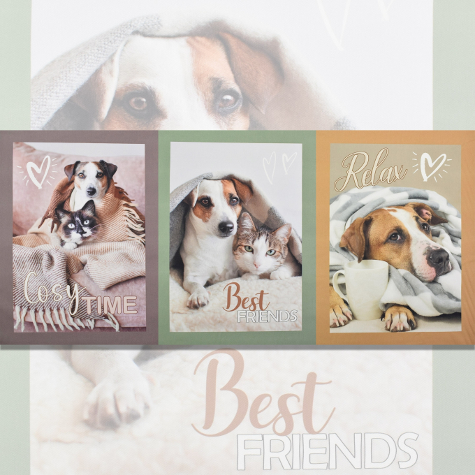 Dekostoff Panel Serge Best Friends, 160 x 70 cm
