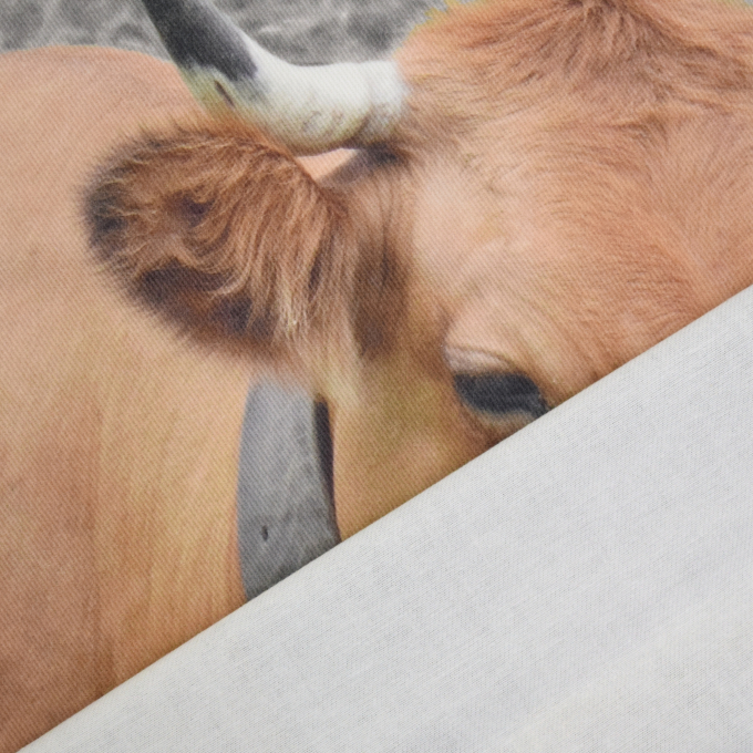 Deco fabric Serge Panel cow, 50 x 50 cm