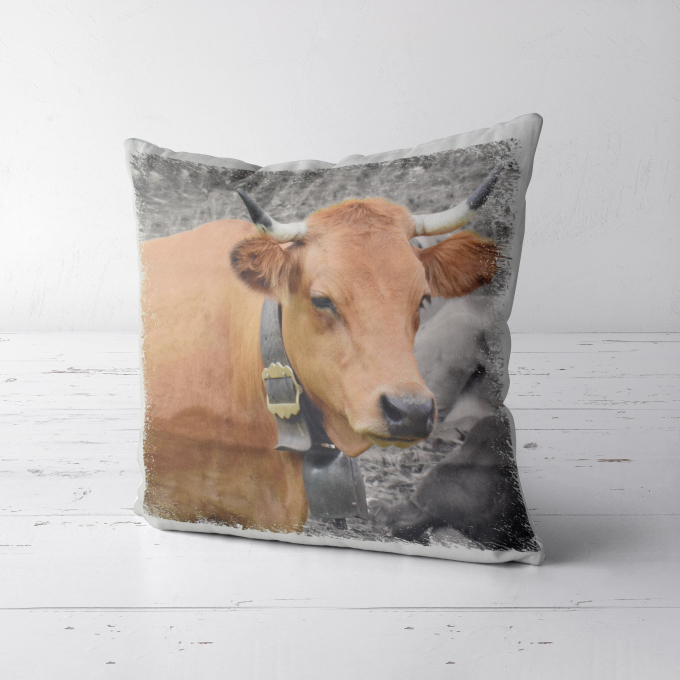Deco fabric Serge Panel cow, 50 x 50 cm