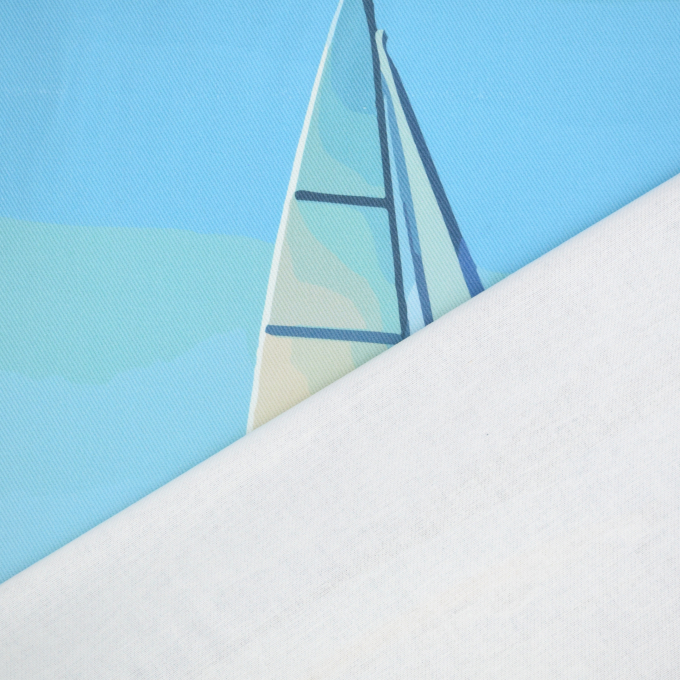 Decoratie stof Serge Sailing Boat Paneel, 160 x 70 cm