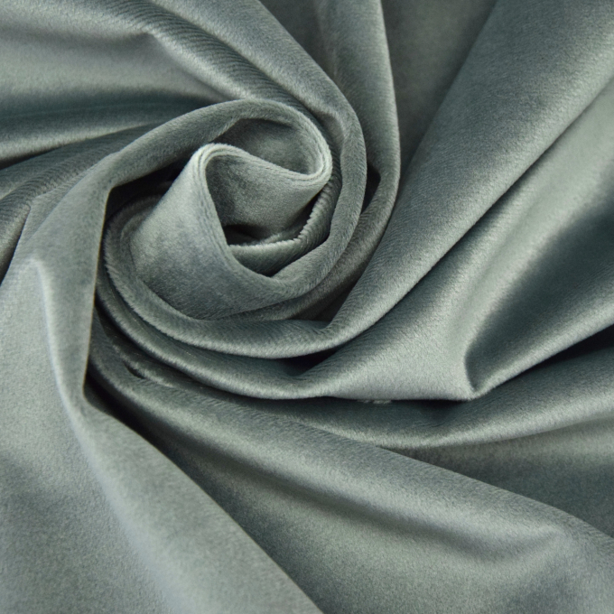 Tissu déco Velours uni, gris foncé