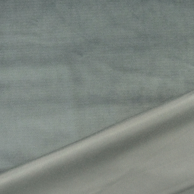 Tissu déco Velours uni, gris foncé