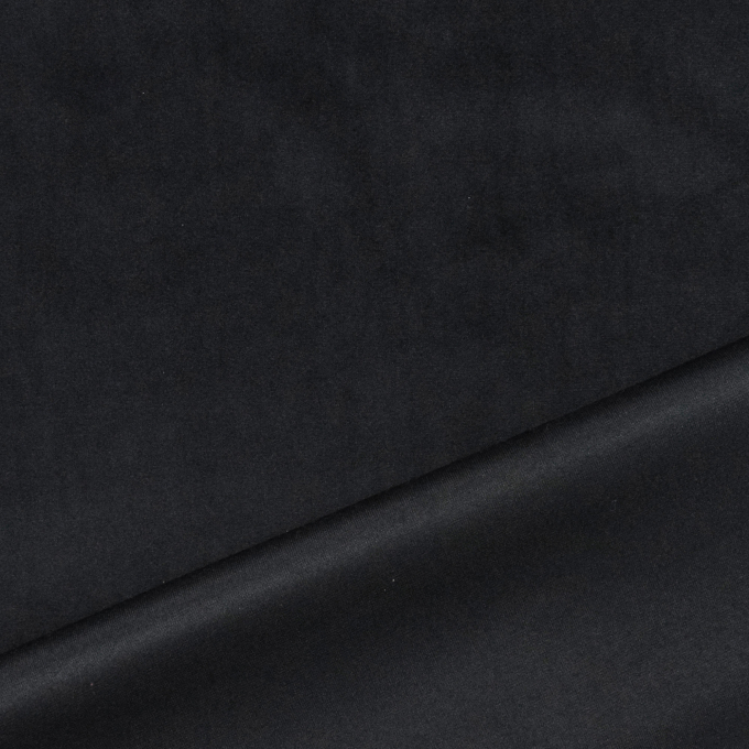 Tissu déco Velours uni, noir