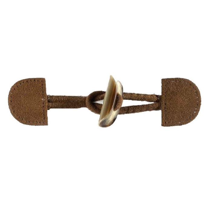 Dufflecoat fastener light brown