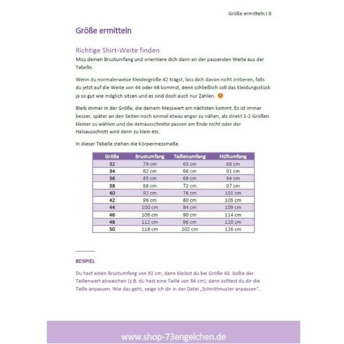 E-book 73engelchen Langarmshirt mit Spitze Dames, Duits