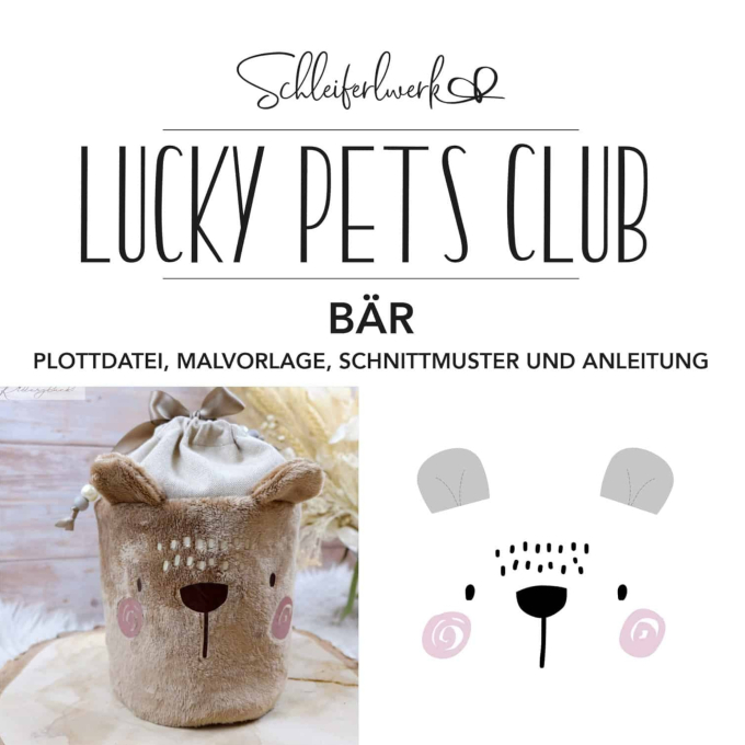 Fichier dessin flocage Lucky Pets Club ours Schleiferlwerk