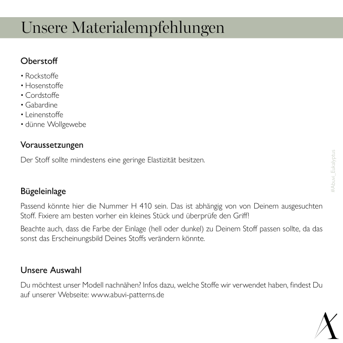 E-book Abuvi Broek Eukalyptus, Duits