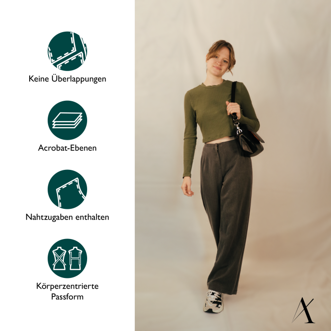E-book Abuvi Broek Eukalyptus, Duits