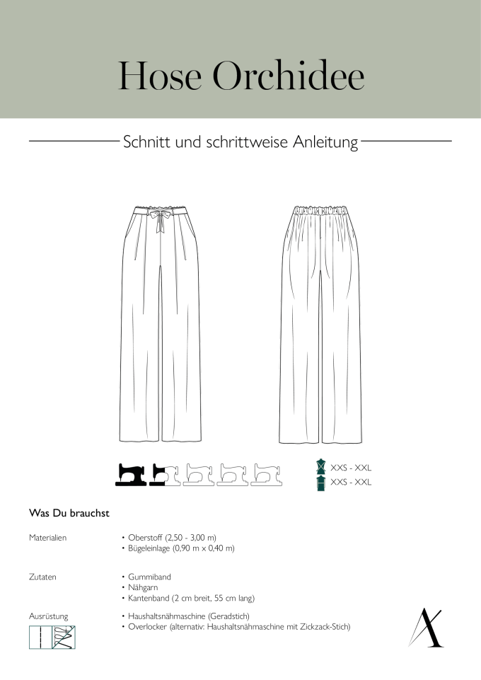 E-book Abuvi Broek Orchidee, Duits