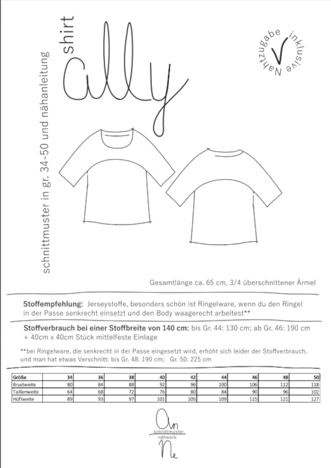 E-Book An-Ne Schnittmuster Ally, duits