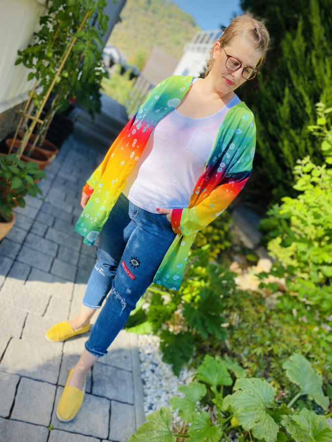 Patron cardigan femme pdf Oversize Cardi Annas-Country, en allemand