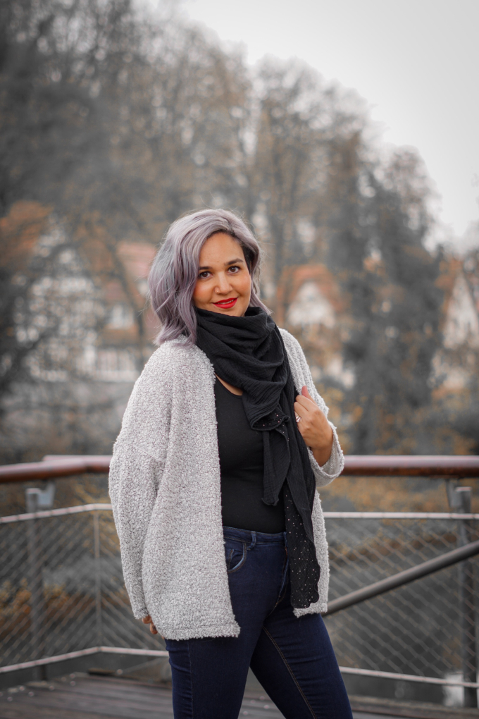Patron cardigan femme pdf Oversize Cardi Annas-Country, en allemand