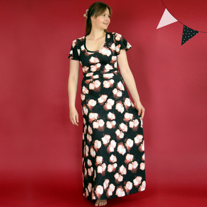 Patron robe femme pdf Sommer Maxi AnniNanni, en allemand
