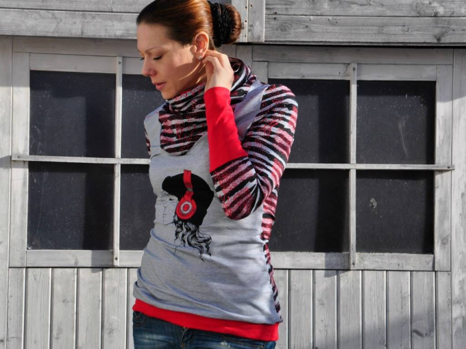 E-Book AnniNanni Damen Tollkragenshirt, Duits