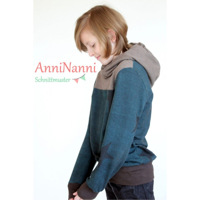 E-Book AnniNanni Jungen-Hoodie, german